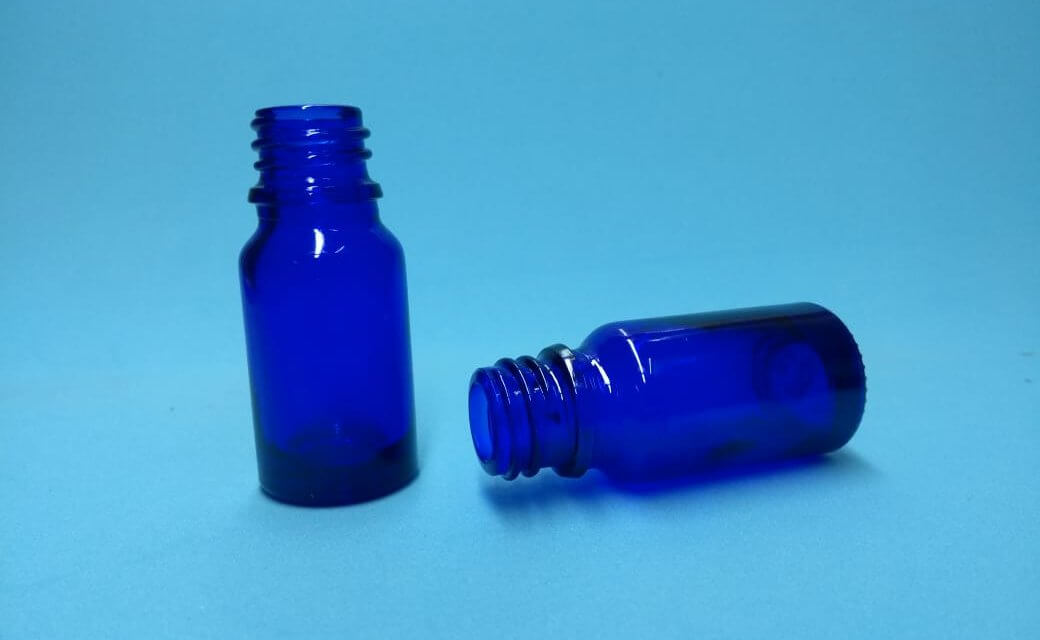 frasco vidro azul 10ml